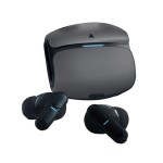 Căști cu buton LEOTEC LETWS02K Negru