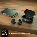 Căști fără fir cu carcasă de încărcare Philips TAT1209BK Negru