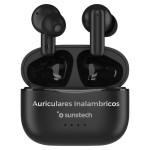 Căști Bluetooth Sunstech WAVEPODSONEBK Negru