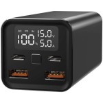 Power Bank LEOTEC LEPOW65W20K Negru 20000 mAh Încărcare rapidă (40 Unități)