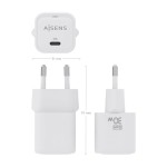Încărcător de Perete Aisens ASCH-30W1P018-W Alb Multicolor 30 W