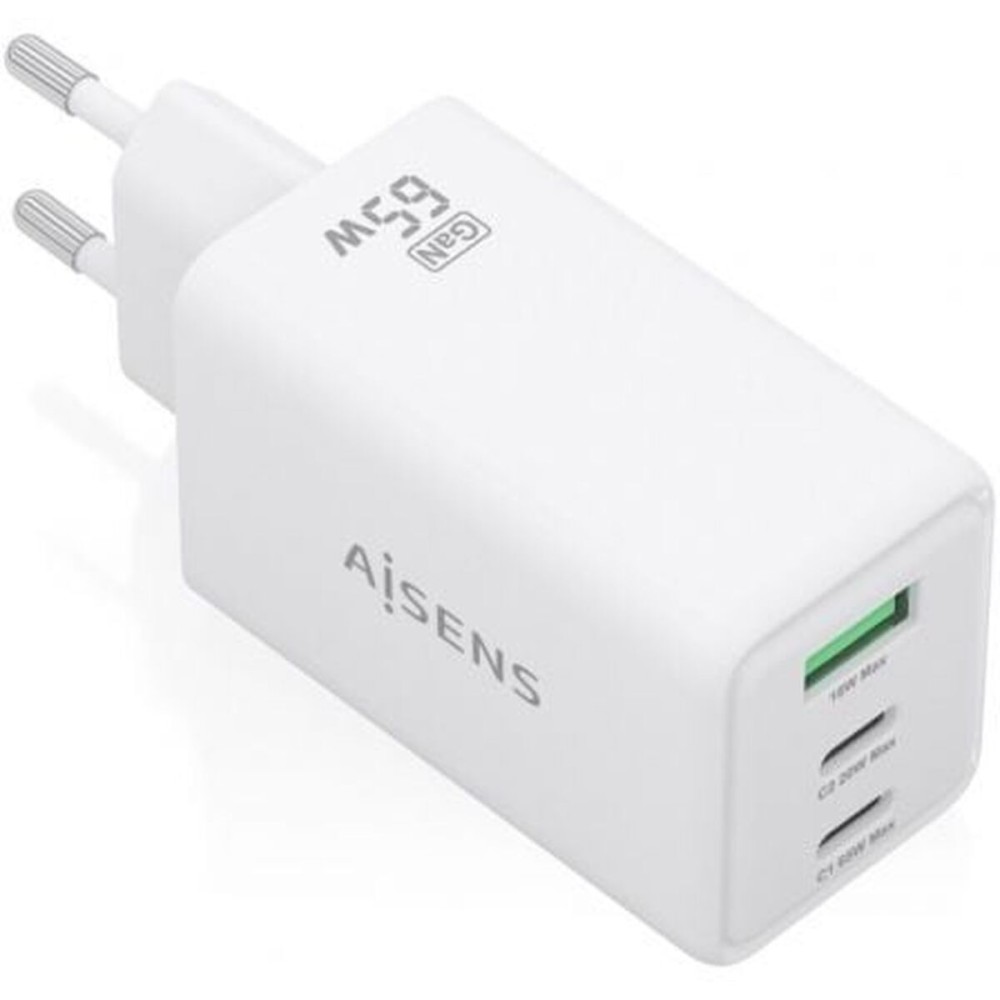 Încărcător de Perete Aisens ASCH-65W3P072-W Alb 65 W