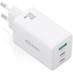 Încărcător de Perete Aisens ASCH-65W3P072-W Alb 65 W