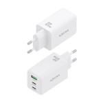 Încărcător de Perete Aisens ASCH-65W3P072-W Alb 65 W