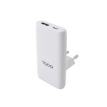 Încărcător de Perete TooQ TQWC-GANSL65W1A1C Alb 65 W