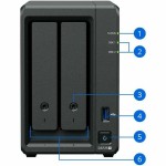 Stocare în Rețea NAS Synology DS725+ Negru AMD Ryzen R1600