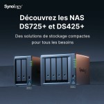 Stocare în Rețea NAS Synology DS725+ Negru AMD Ryzen R1600