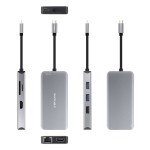 Hub USB NANOCABLE 10.16.1009 Gri 100 W 50 W