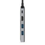 Hub USB-C Aisens ASUC-5P003-GR Negru Gri 100 W