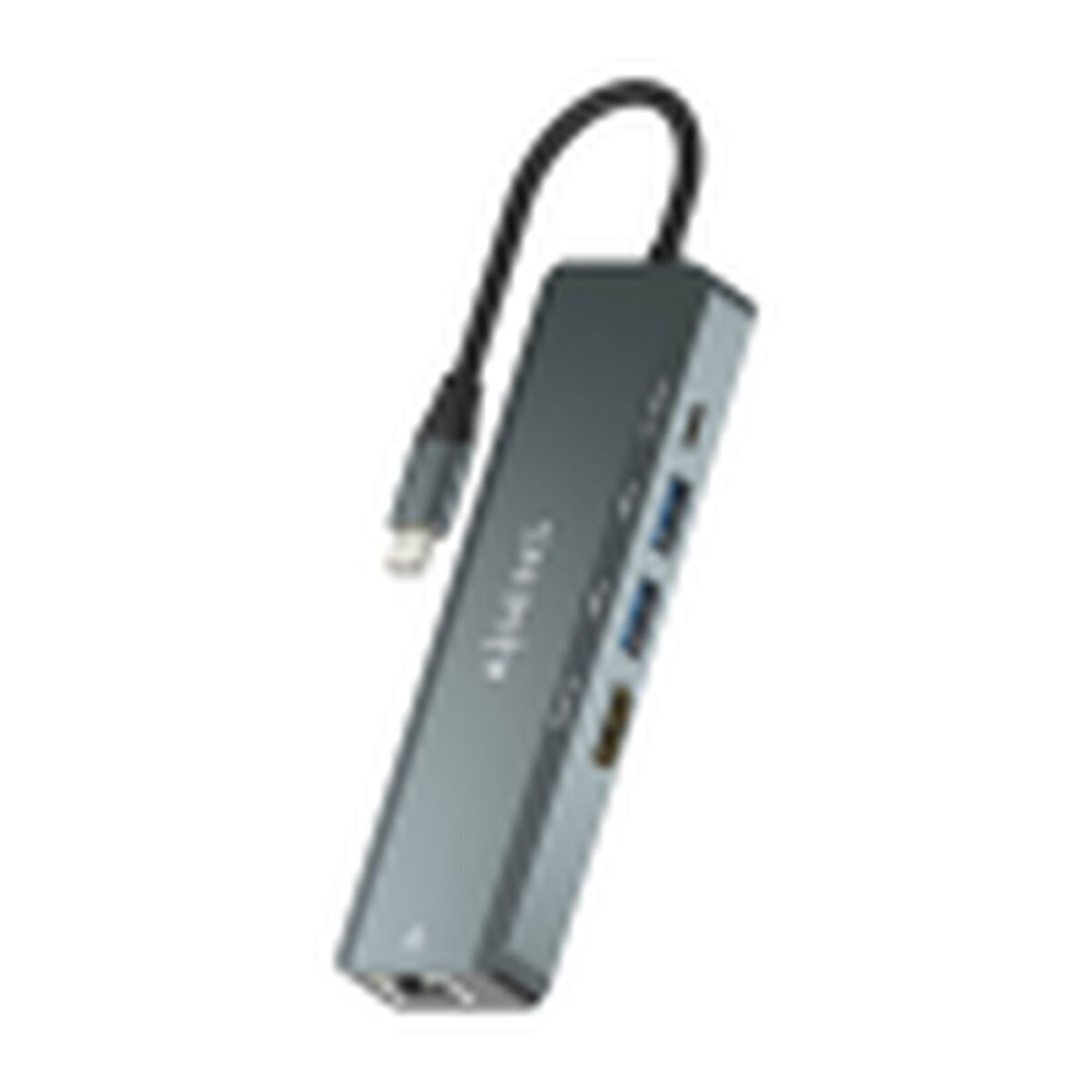 Hub USB Aisens ASUC-5P011-GR Gri Multicolor 100 W