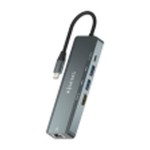 Hub USB Aisens ASUC-5P011-GR Gri Multicolor 100 W