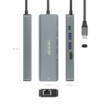 Hub USB Aisens ASUC-5P011-GR Gri Multicolor 100 W
