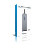 Hub USB-C Aisens ASUC-9P001-GR Gri 100 W