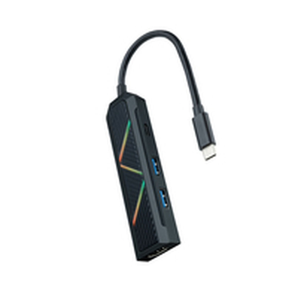 Hub USB-C NANOCABLE 10.16.0401 Negru 100 W