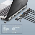 Dockstation NGS WONDERDOCK12PRO Gri Argintiu