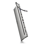 Hub USB NGS WONDERDOCK12 Gri Argintiu