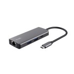 Hub USB Trust 24968 Argintiu