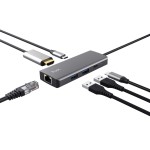 Hub USB Trust 24968 Argintiu