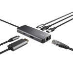 Hub USB Trust 24968 Argintiu