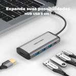 Hub USB Vention CNBHB Gri