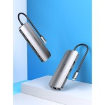 Hub USB Vention TOMHB Argintiu 100 W