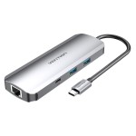 Hub USB Vention TOMHB Argintiu 100 W