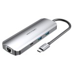 Hub USB Vention TOMHB Argintiu 100 W