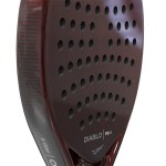 Paletă de Padel Siux Diablo Pro 4 Alb Negru Roșu Fibră de carbon Cărbune EVA