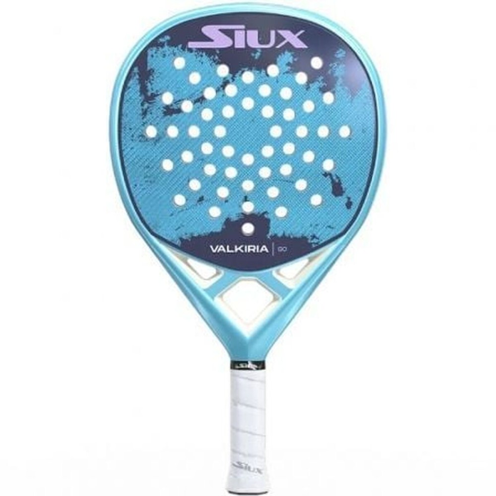 Paletă de Padel Siux Valkiria Go 2025 Albastru Roz Fibră de carbon Cărbune EVA