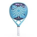 Paletă de Padel Siux Valkiria Go 2025 Albastru Roz Fibră de carbon Cărbune EVA