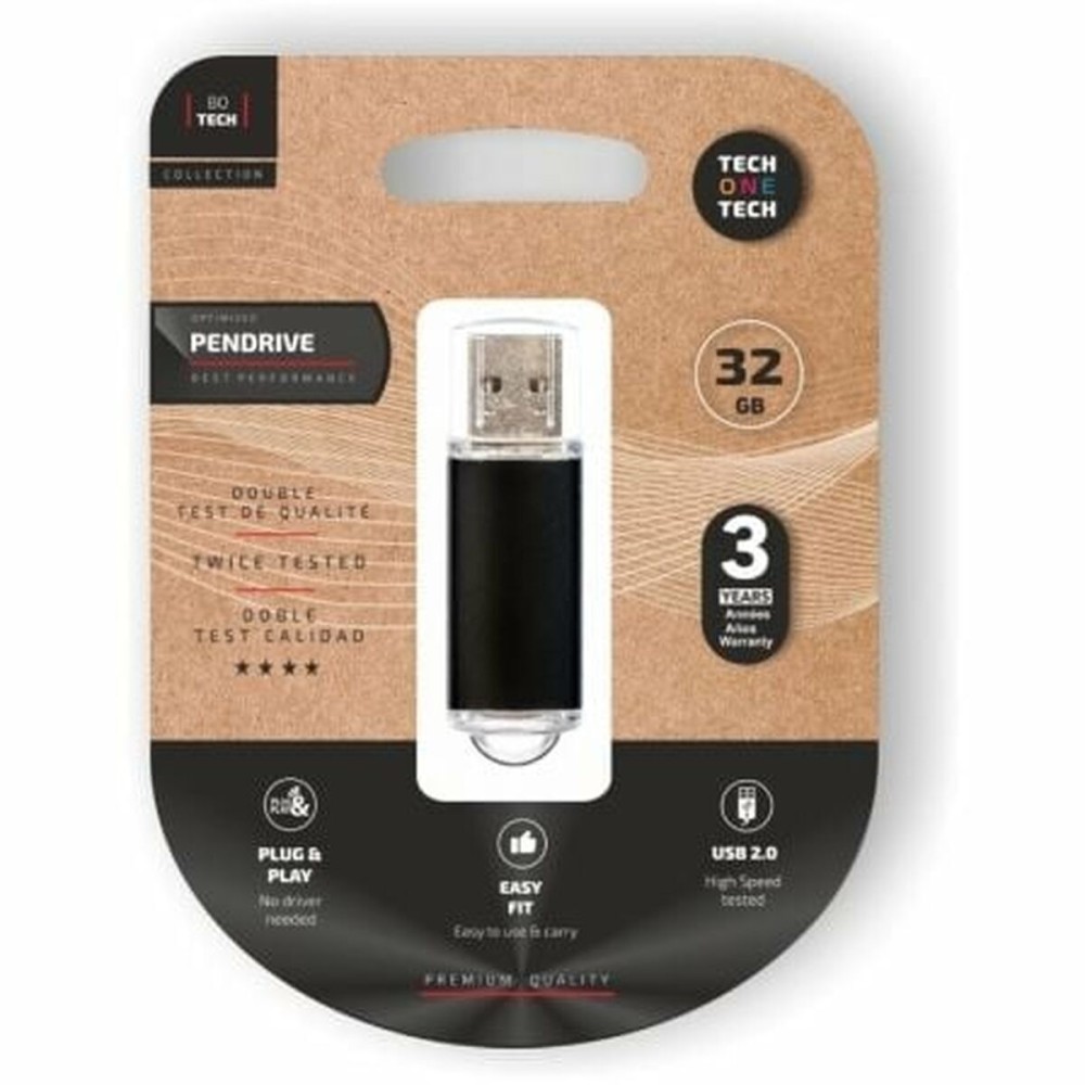 Memorie USB Tech One Tech TEC3008-32 Negru 32 GB
