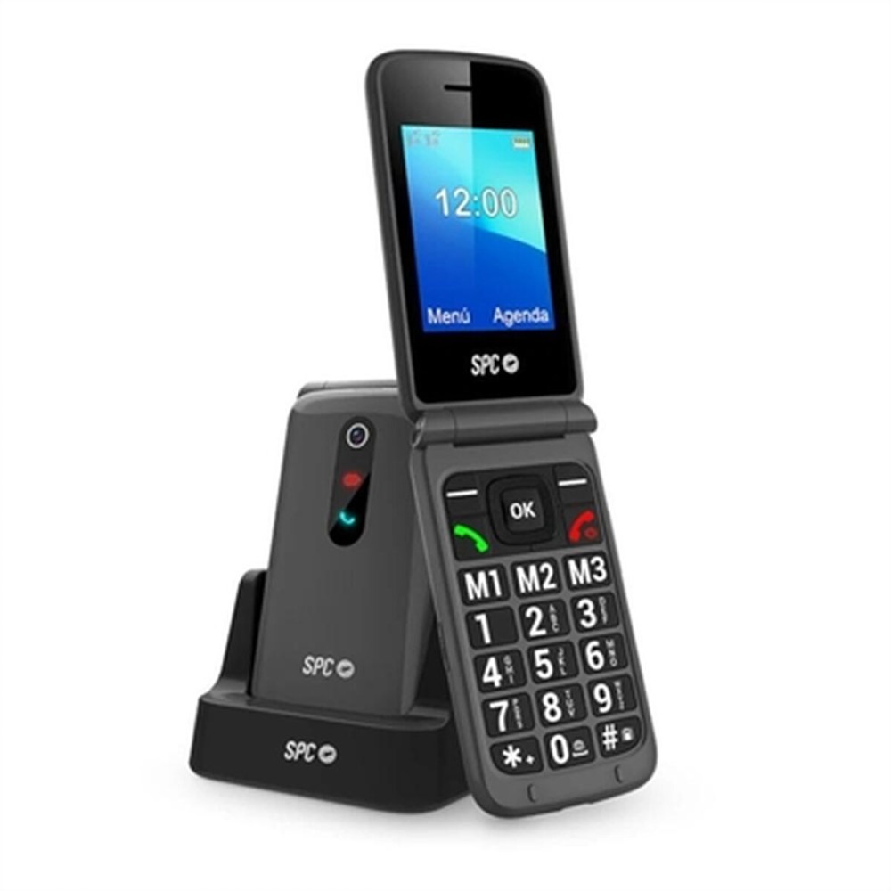 Telefon Mobil pentru Persoane Vârstnice SPC Stella 3 Negru Gri 128 GB 128 MB 2.4"