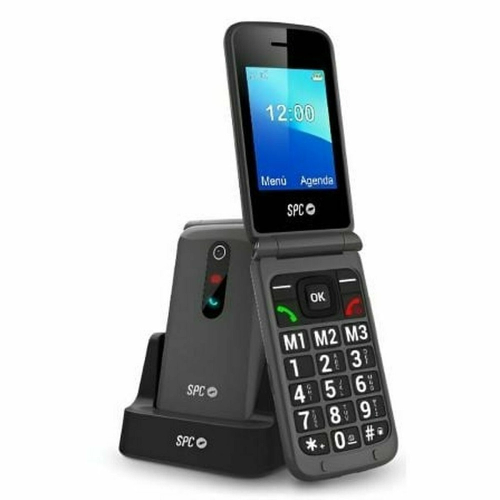 Telefon Mobil pentru Persoane Vârstnice SPC Stella 3 Negru Gri 128 GB 128 MB 2.4"