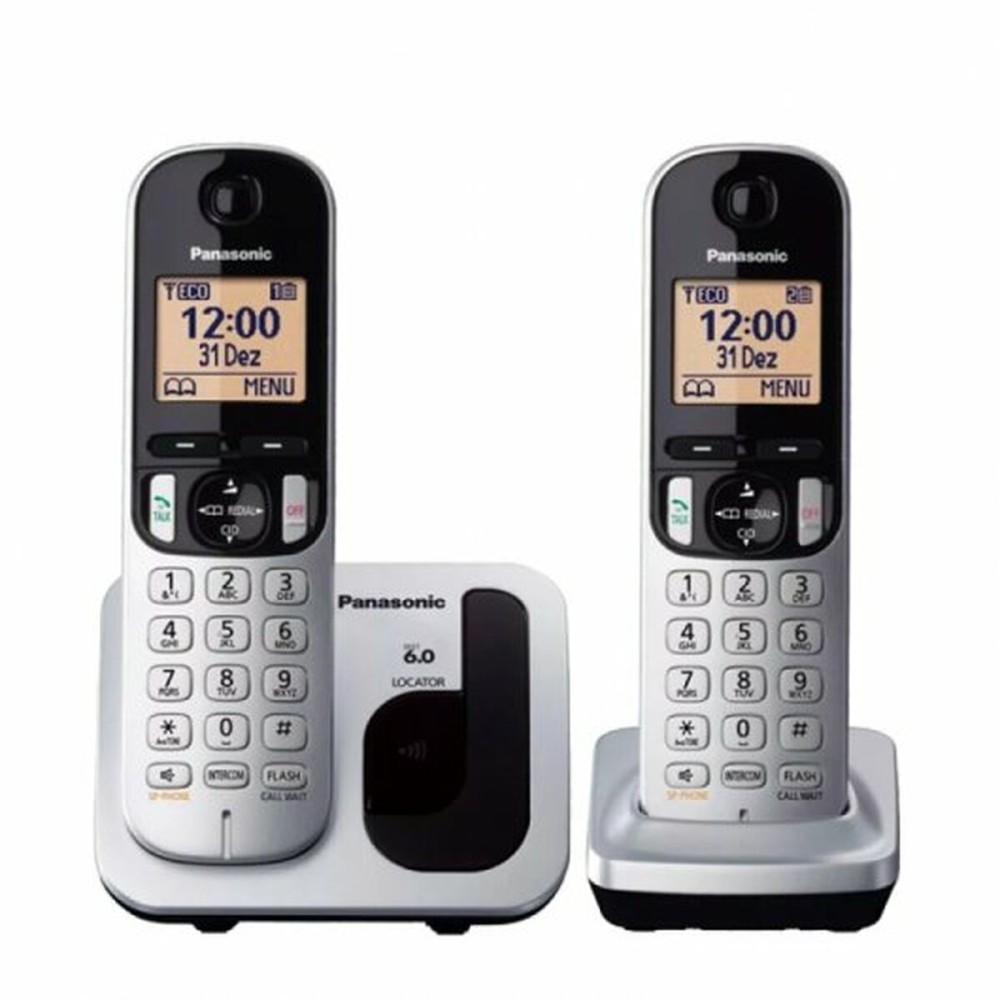 Telefon fără Fir Panasonic KX-TGC212 Chihlimbar Argintiu Metalizat