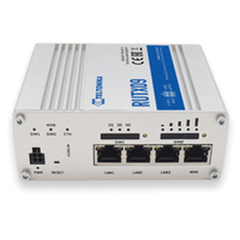 Router Teltonika RUTX09 Alb Aluminiu USB 2.0 RJ45 Ethernet LAN USB x 3 USB x 1 Wi-Fi