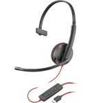 Căști cu Microfon Poly 8X214A6 Negru