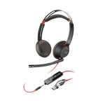 Căști cu Microfon Poly Blackwire 5220 Negru