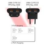 Cablu USB Verbatim 32354 Negru 65 W