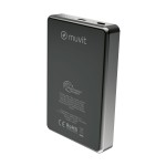 Powerbank Muvit for Change MCCHP0010 Negru Aluminiu 10000 mAh