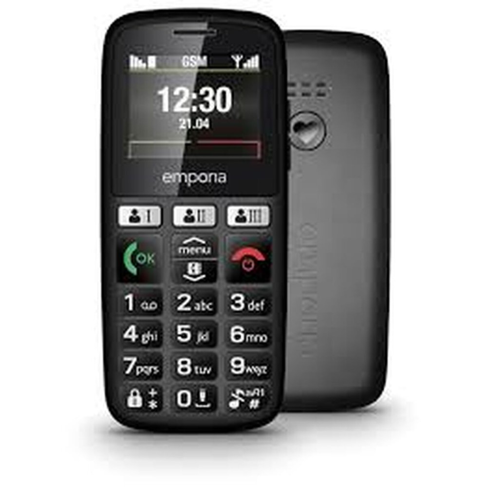 Telefon Mobil pentru Persoane Vârstnice emporia HAPPY E30.v3 Negru