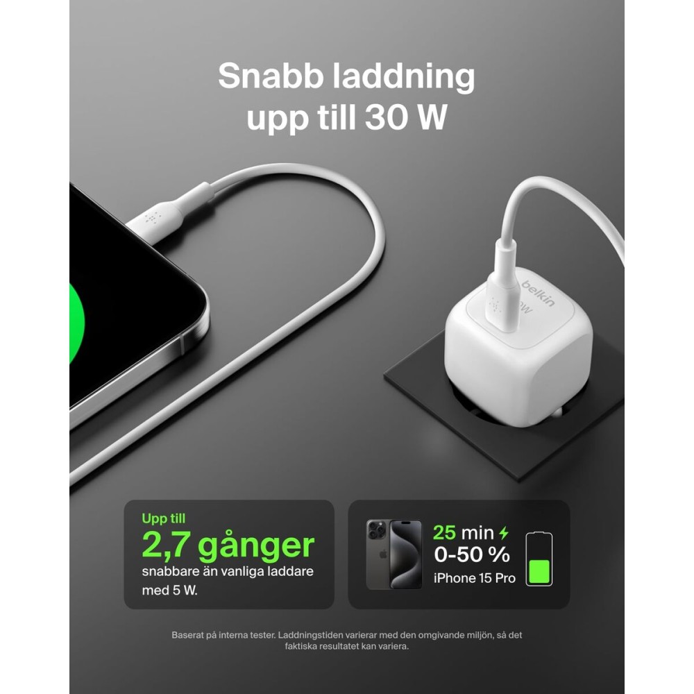Încărcător de Perete Belkin WCA008KQ1MWH-B6 Alb 30 W