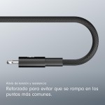 Cablu USB-C la Lightning Apple MEQM4ZM/A Negru 20 cm