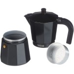 Cafetieră Italiană Monix Braisogona_M640009 Negru 9 Cești