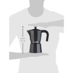 Cafetieră Italiană Monix Braisogona_M640009 Negru 9 Cești