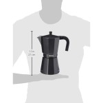 Cafetieră Italiană Monix Braisogona_M640012 Negru 1,5 L