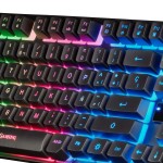 Tastatură și Mouse Gaming Mars Gaming MCPTKLES Negru Qwerty Spaniolă