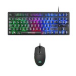 Tastatură și Mouse Gaming Mars Gaming MCPTKLES Negru Qwerty Spaniolă