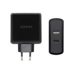 Încărcător USB Perete Aisens ASCH-2PD45A-BK 57 W Negru