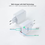Încărcător de Perete TooQ TQWC-GANQC2PD65WT Alb 65 W