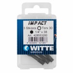 Set biți WITTE Torx TX 20 3 Unități 3 Piese